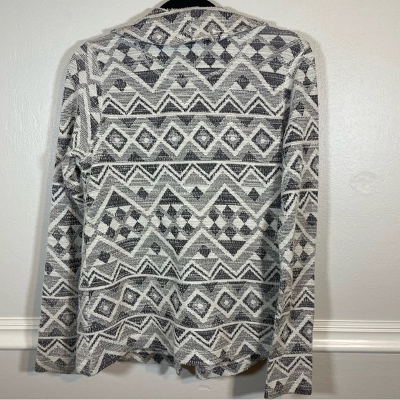 Lucky Brand Tribal Pattern Button Front Blazer Jacket Size M - Picture 10 of 13